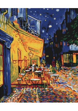 Malowanie po numerach - Nocna kawiarnia 40x50cm