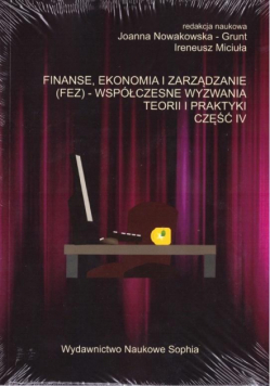 Finanse, ekonomia i zarządzanie (FEZ).. cz.4