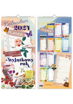 Kalendarz 2024 ścienny planer Trendy