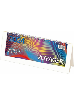 Kalendarz 2024 biurowy Voyager - biały