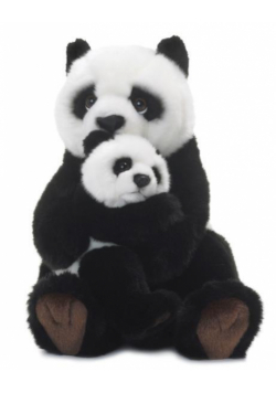 Panda z dzieckiem 28cm WWF
