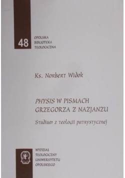 Physis w pismach Grzegorza z Nazjanzu