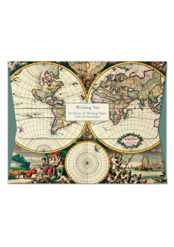 Papeteria Wallet Four Hemispheere World Map