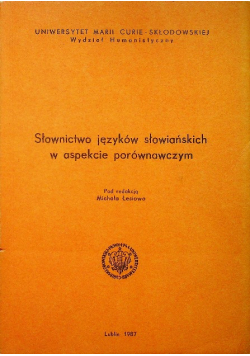 Słownictwo języków słowiańskich w aspekcie porównawczym