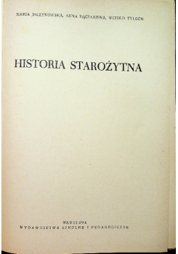 Historia starożytna