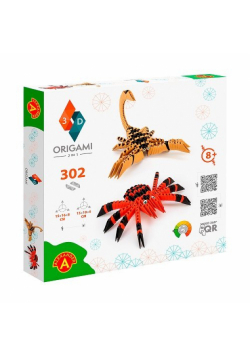 Origami 3d 2 w 1 pająk skorpion