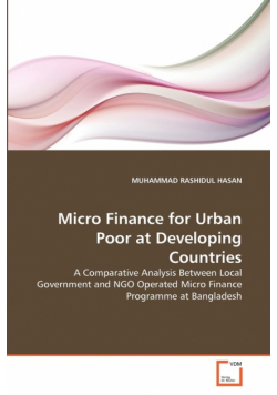 Micro Finance for Urban Poor at Developing Countries