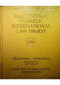 Martindale-Hubbell International Law Digest