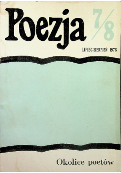 Poezja Nr 7 - 8 / 1978