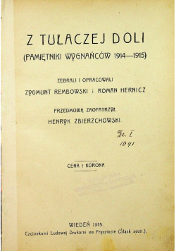 Z tułaczej doli 1915 r.