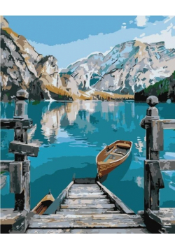 Malowanie po numerach - Jezioro w górach 40x50cm