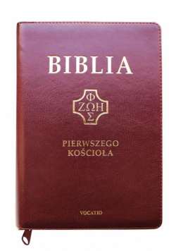 Biblia pierwszego Kościoła burgundowa paginatory