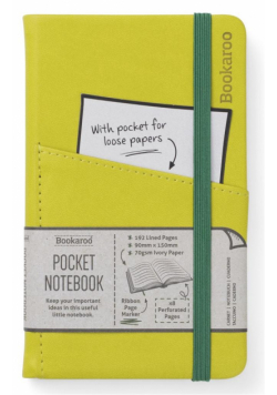 Bookaroo Notatnik Journal Pocket A6 - Oliwkowy