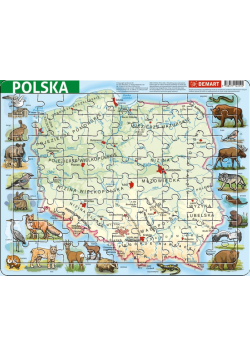 Puzzle ramkowe - Polska fizyczna