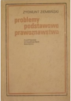 Problemy podstawowe prawoznawstwa