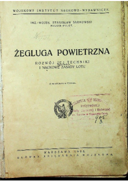 Żegluga powietrzna 1922 r.