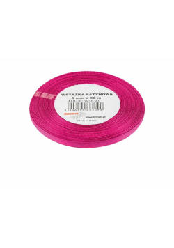 Wstążka satynowa purpura 6mmx32m