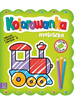 Kolorowanka maluszka Obrazki z grubym obrysem Zielone ciasteczko