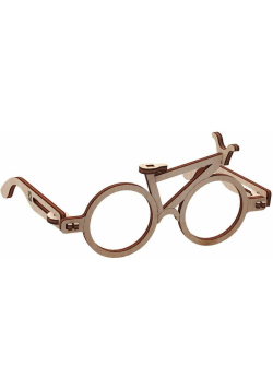 Puzzle Drewniane 3D Okulary Rower