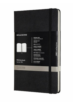 Notes Proffesional L 13x21 tw. czarny MOLESKINE