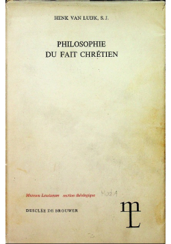 Philosophie du fait chretien