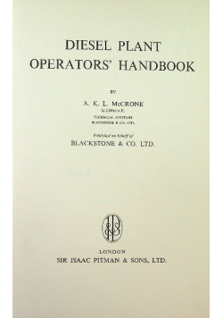 Diesel Plant Operators Handbook