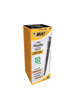 Marker Fine Pocket ECOlutions czarny (12szt) BIC