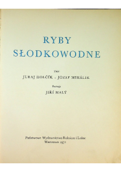 Ryby słodkowodne