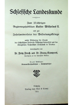 Schleififche Landeskunde 1913
