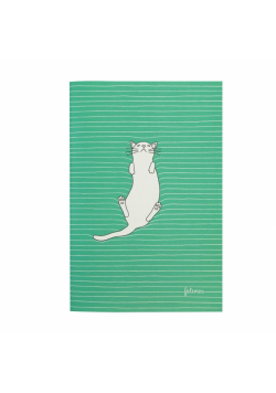 Średni Zeszyt - Feline Fine (Bold Green)