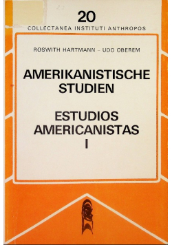 Amerikanistische studien estudios americanistas Vol 1
