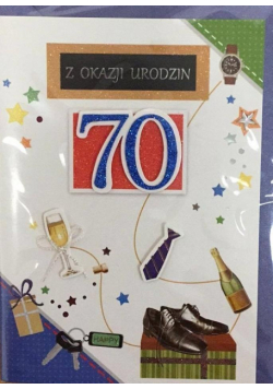 Karnet urodziny B6 Premium 66 + koperta
