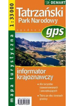 Mapa  Turs. Tatrzański Park Narodowy
