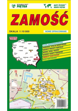 Zamość 1:10 000 plan miasta PIĘTKA
