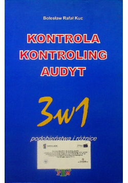 Kontrola kontroling i audyt w zarządzaniu