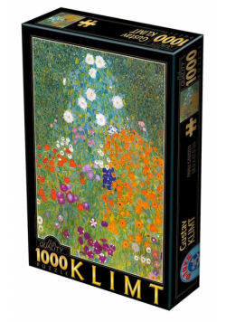 Puzzle 1000 Klimt, Kwiaty w ogrodzie