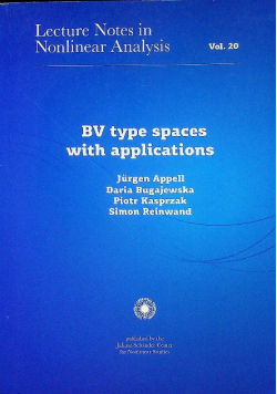 BV type spaces with applications