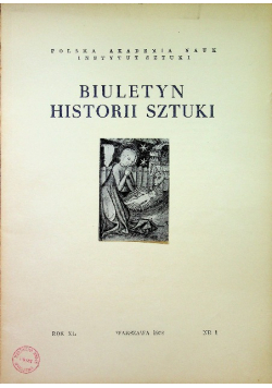 Biuletyn historii sztuki XL nr 1