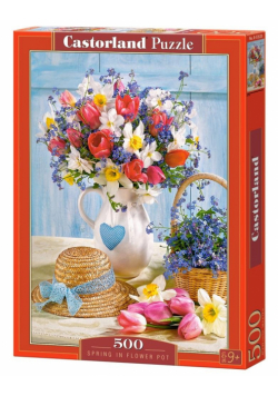 Puzzle 500 Wiosna w wazonie CASTOR