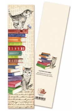 Zakładka do książki 9408 Gattino sui libri Koty