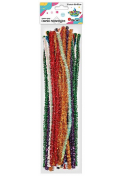 Druciki metalizowane 0,8x30cm 25szt