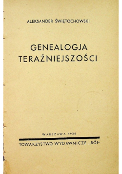 Genealogja teraźniejszości 1936 r.