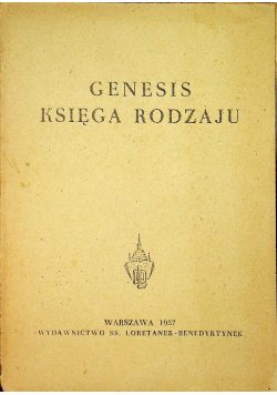 Genesis księga rodzaju