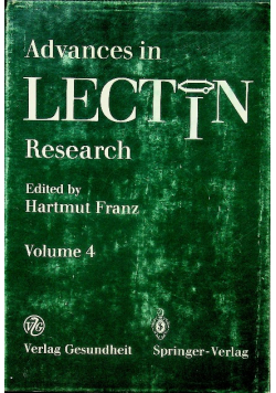 Advances in Lectin Research