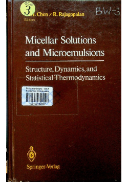 Micellar Solutions and Microemulsions