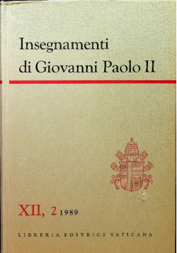 Insegnamenti di Giovanni Paolo II tom XII część 2