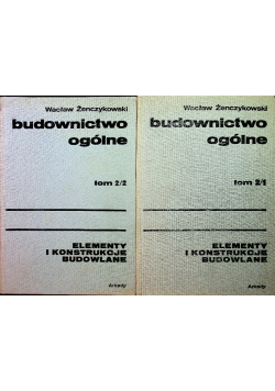 Budownictwo ogólne tom 2 Część I i II