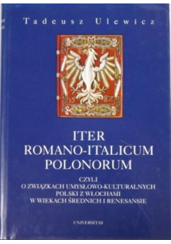 Iter Romano-Italicum Polonorum dedykcja autora