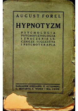 Hypnotyzm psychologia 1914 r.