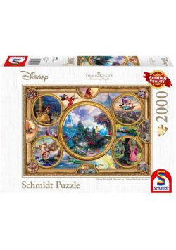 Puzzle PQ 2000 Bohaterowie bajek Disneya G3